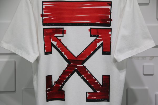 OFF-WHITE MARKER SLIM T-SHIRT REPLICA - Image 3