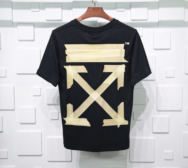 OFF-WHITE TAPE ARROWS S/S OVER T-SHIRT -BLACK REPLICA