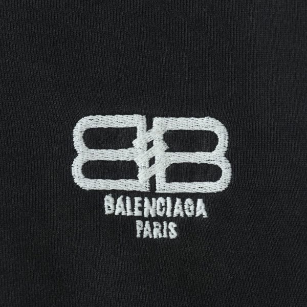 Balenciaga 22FW Double B Lock Embroidered Zipper Hooded Jacket - Image 6
