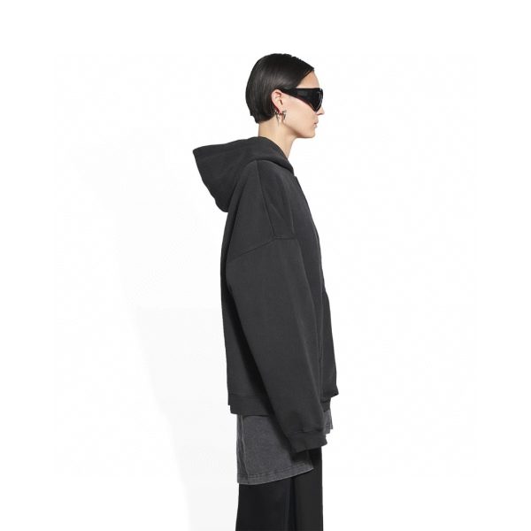 Balenciaga 22FW inverted letter embroidery zipper hooded jacket - Image 15