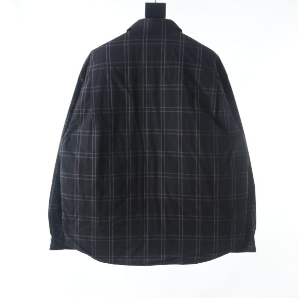 Balenciaga 22Fw BB Plaid Padded Jacket - Image 9