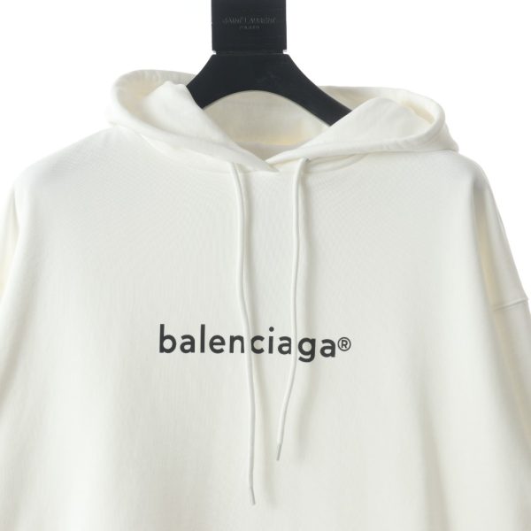 Balenciaga Black Letter Rmoral Printing Course White - Image 3