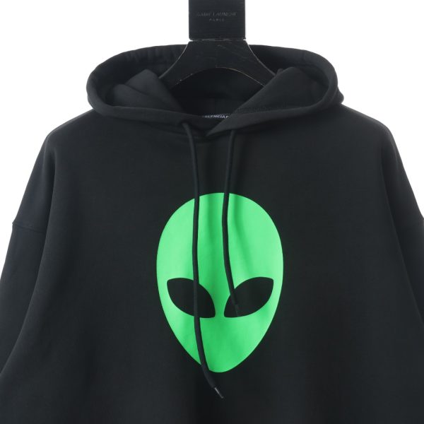 Balenciaga alien letters printing sweaters black - Image 3