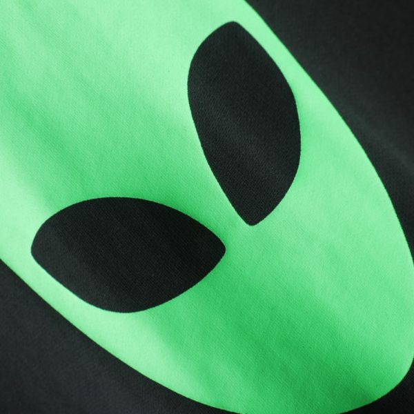 Balenciaga alien letters printing sweaters black - Image 4
