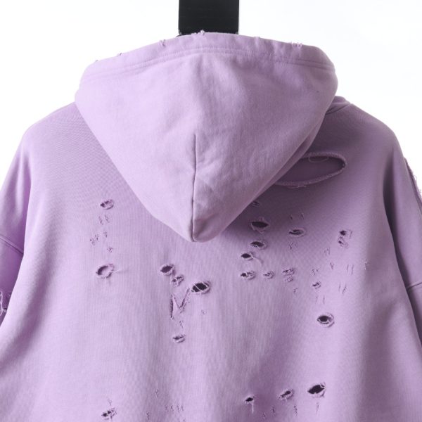 Balenciaga letter printing holes -hooded sweater A - Image 7
