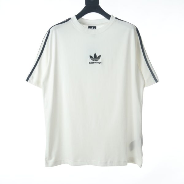 Balenciaga BLCG*Adidas Adidas clover joint three-bar short-sleeved T-shirt
