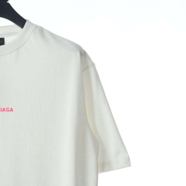 Balenciaga BLCG fluorescent English alphabet print short-sleeved T-shirt - Image 5