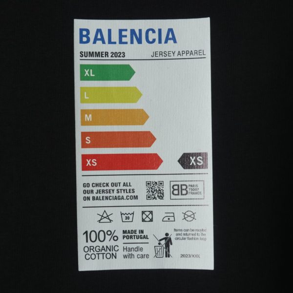 Balenciaga BLCG Environmental Logo Short Sleeve T-Shirt - Image 4
