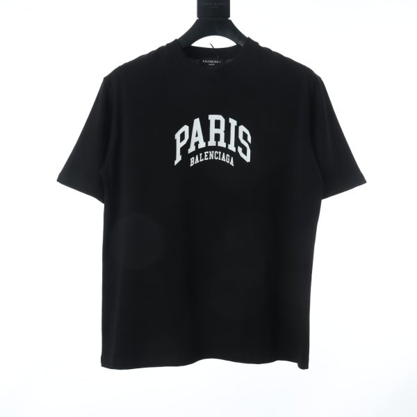 Balenciaga BLCG 22SS City Series PARIS arc printed short-sleeved T-shirt