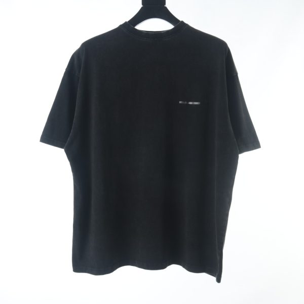 Balenciaga BLCG Taped Front and Back Letter Washed Short Sleeve T-Shirt