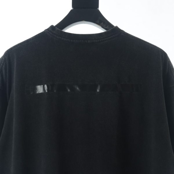 Balenciaga BLCG Taped Front and Back Letter Washed Short Sleeve T-Shirt - Image 7