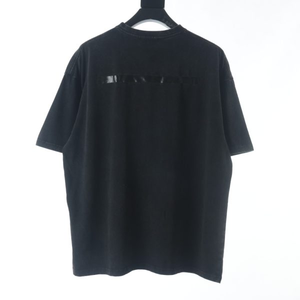 Balenciaga BLCG Taped Front and Back Letter Washed Short Sleeve T-Shirt - Image 9