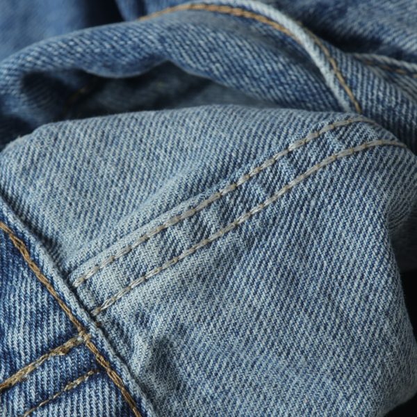 Balenciaga BLCG 23SS Cola Embroidered Laminated Letter Denim Jacket - Image 5