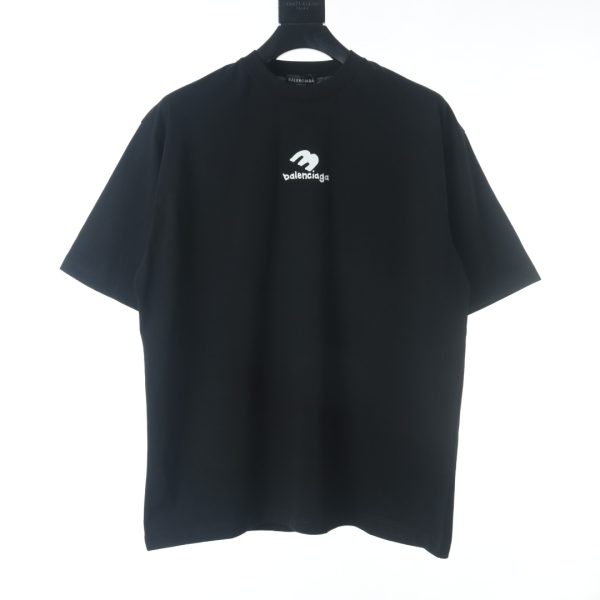 Balenciaga BLCG Reverse Logo Letter Print Short Sleeve T-Shirt