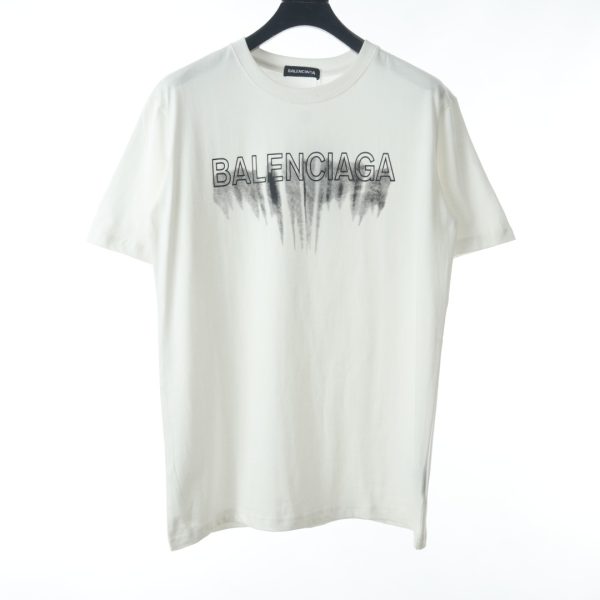 Balenciaga BLCG Graffiti Letter Print Short Sleeve T-Shirt