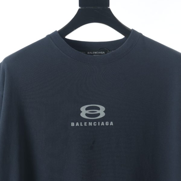 Balenciaga BLCG Double Ring Letter Print Short Sleeve T-Shirt - Image 3