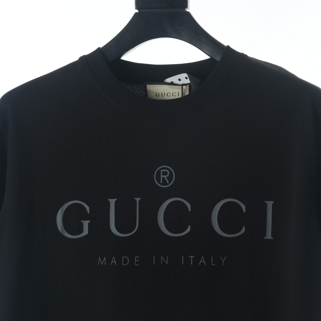 Gucci Balenciaga joint overlapping letters short-sleeved T-shirt