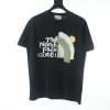 Gucci & The North Face 23ss joint print short-sleeved T-shirt black