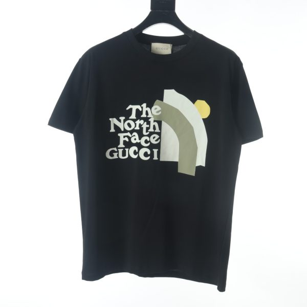 Gucci & The North Face 23ss joint print short-sleeved T-shirt black