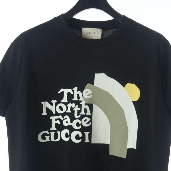 Gucci & The North Face 23ss joint print short-sleeved T-shirt black - Image 3