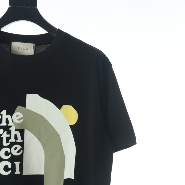Gucci & The North Face 23ss joint print short-sleeved T-shirt black - Image 4