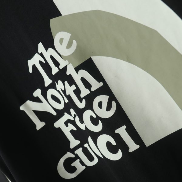 Gucci & The North Face 23ss joint print short-sleeved T-shirt black - Image 5