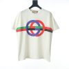 GUCCI color double G print short-sleeved T-shirt