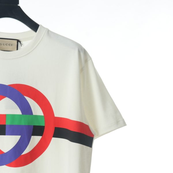 GUCCI color double G print short-sleeved T-shirt - Image 4