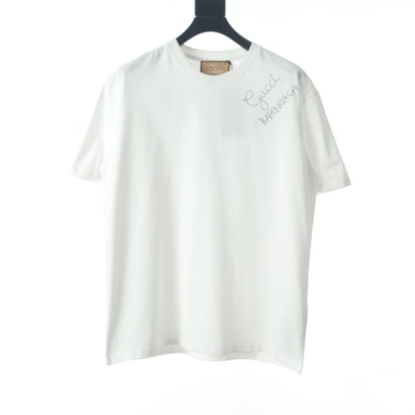 Gucci × Balenciaga BLCG joint back graffiti print short-sleeved T-shirt