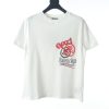 Gucci x Balenciaga joint red and white letter graffiti cola print short-sleeved T-shirt