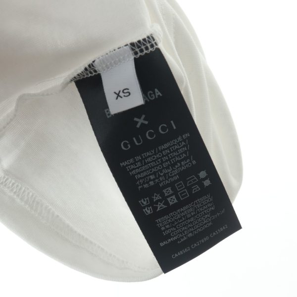 Gucci x Balenciaga joint red and white letter graffiti cola print short-sleeved T-shirt - Image 7