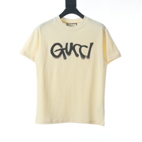 Gucci foam letter print short-sleeved T-shirt