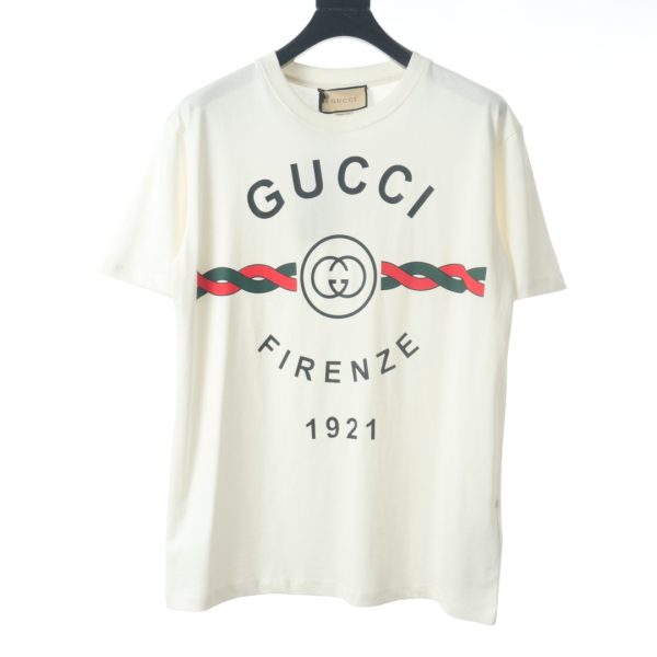 GUCCI twist belt short-sleeved T-shirt