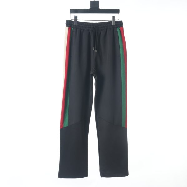 GUCCI three-color stripe press suit plastic trousers