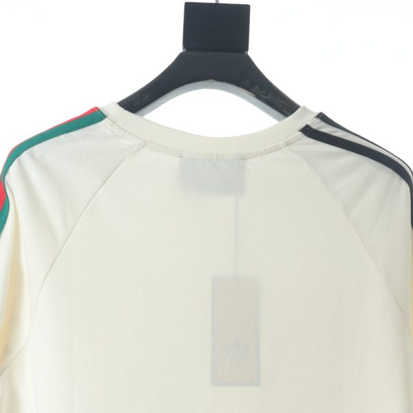 Gucci & Adidas clover print webbing short-sleeved T-shirt - Image 7