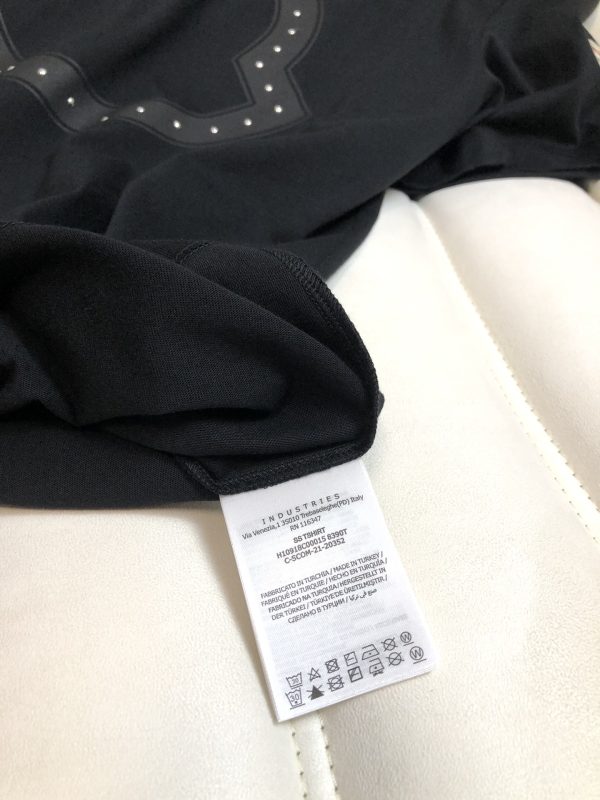 Moncler Mengkou Men and women with the same style couples spring and summer latest counters with the same style, trendy brand logo casual short-sleeved T-shirt - Image 5