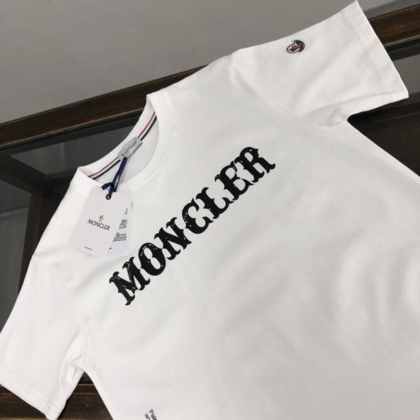 MONCLER Mengkou 2023 new listing counter series cotton T-shirt - Image 3