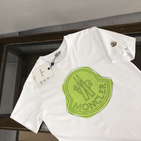 MONCLER [Mongolian mouth] 23 spring and summer latest short-sleeved round neck T-shirt - Image 4