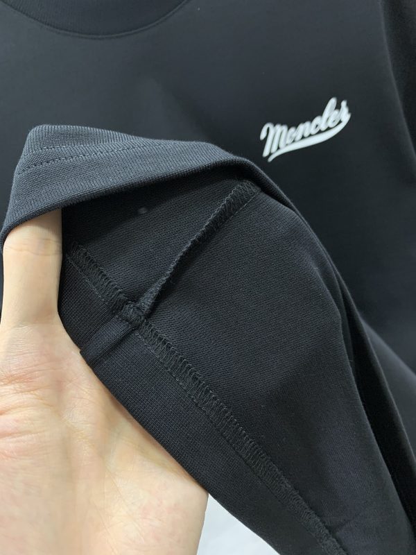Moncler Mengkou 2023 summer new drop shoulder profile short-sleeved T-shirt - Image 9