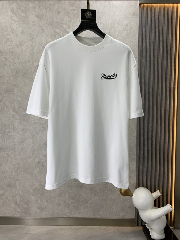 Moncler Mengkou 2023 summer new drop shoulder profile short-sleeved T-shirt