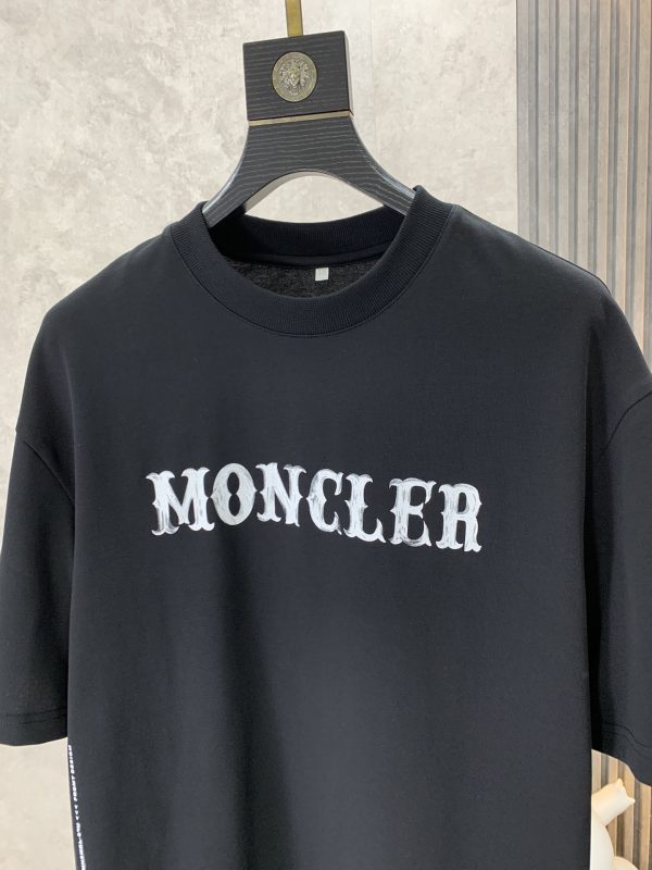 Moncler Mengkou 2023 summer new drop shoulder profile short-sleeved T-shirt - Image 7