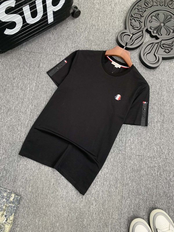 Moncler Mengkou 2023ss spring and summer high-quality cotton short-sleeved T-shirt