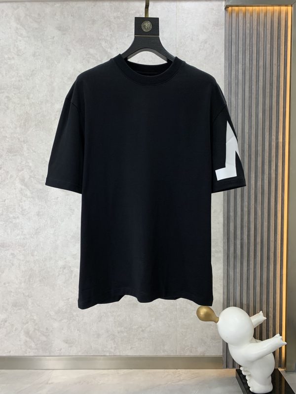 Moncler Mengkou 2023 summer new drop shoulder profile short-sleeved T-shirt, jacquard Logo on the chassis