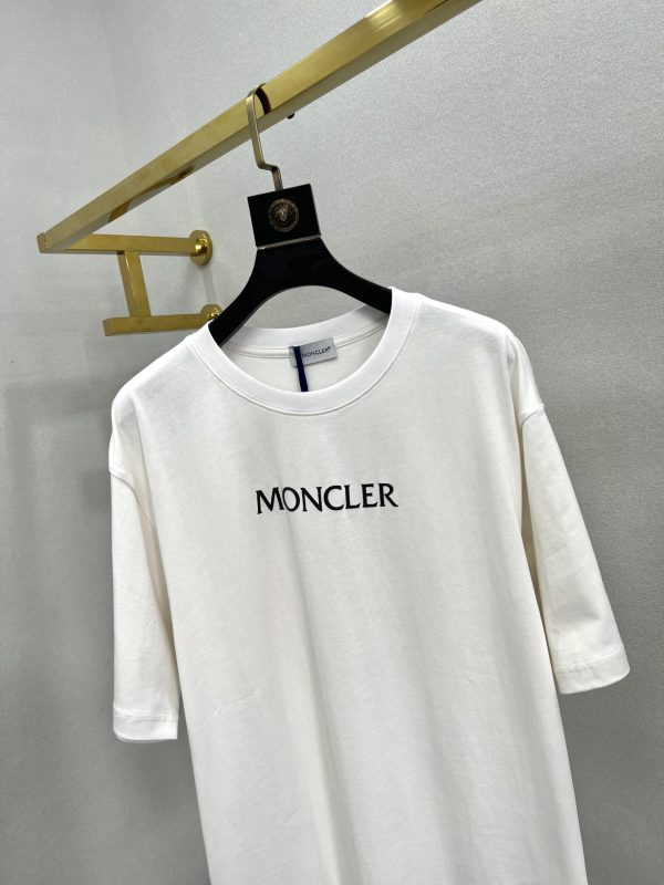 Hot selling new on 【Pure original product】【Top original replica】 - Moncler & Moncler-23ss summer new heavy industry foaming process printing brand icon and letter logo decoration embellishment, Round neck short-sleeved T-shirt, unisex - Image 3