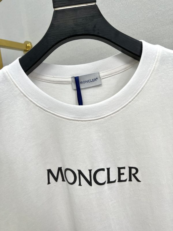 Hot selling new on 【Pure original product】【Top original replica】 - Moncler & Moncler-23ss summer new heavy industry foaming process printing brand icon and letter logo decoration embellishment, Round neck short-sleeved T-shirt, unisex - Image 5