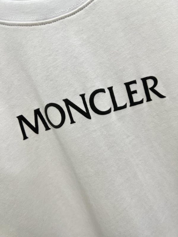 Hot selling new on 【Pure original product】【Top original replica】 - Moncler & Moncler-23ss summer new heavy industry foaming process printing brand icon and letter logo decoration embellishment, Round neck short-sleeved T-shirt, unisex - Image 6