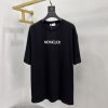 Hot selling new on 【Pure original product】【Top original replica】 - Moncler & Moncler-23ss summer new heavy industry foaming process printing brand icon and letter logo decoration embellishment, Round neck short-sleeved T-shirt, unisex