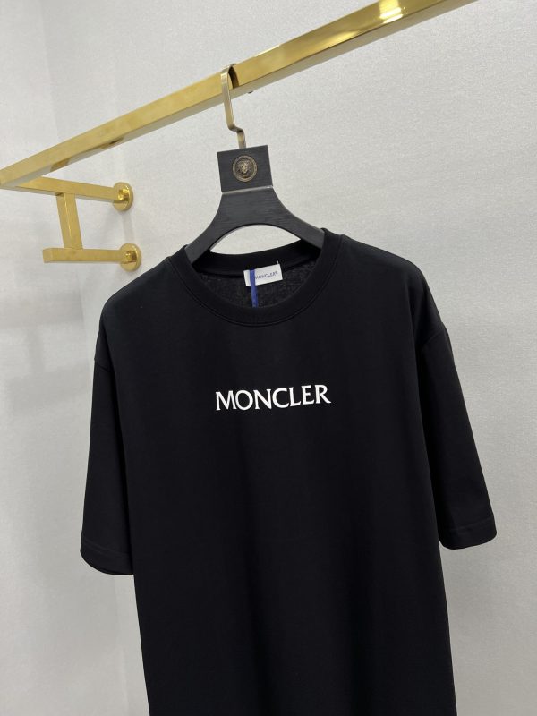 Hot selling new on 【Pure original product】【Top original replica】 - Moncler & Moncler-23ss summer new heavy industry foaming process printing brand icon and letter logo decoration embellishment, Round neck short-sleeved T-shirt, unisex - Image 3