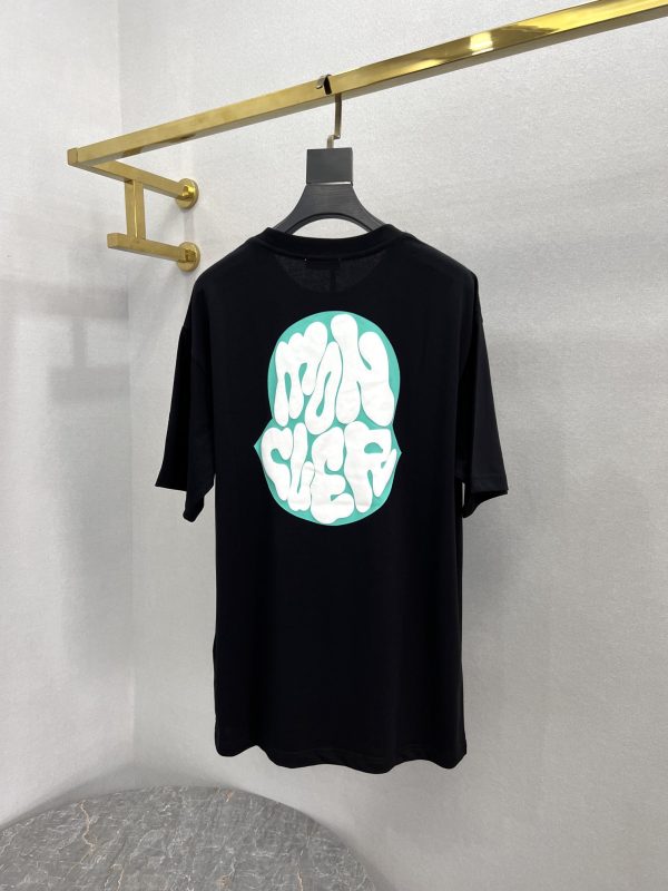 Hot selling new on 【Pure original product】【Top original replica】 - Moncler & Moncler-23ss summer new heavy industry foaming process printing brand icon and letter logo decoration embellishment, Round neck short-sleeved T-shirt, unisex - Image 8
