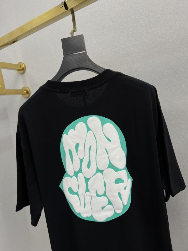 Hot selling new on 【Pure original product】【Top original replica】 - Moncler & Moncler-23ss summer new heavy industry foaming process printing brand icon and letter logo decoration embellishment, Round neck short-sleeved T-shirt, unisex - Image 9